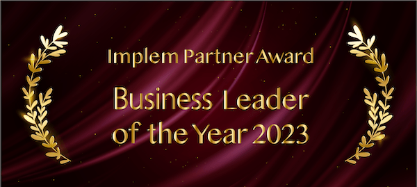 Implem Partner Award Business Leader of the Year 2023