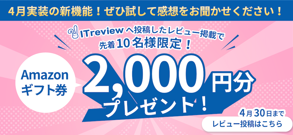ITreview2000円ブレゼントキャンペーン